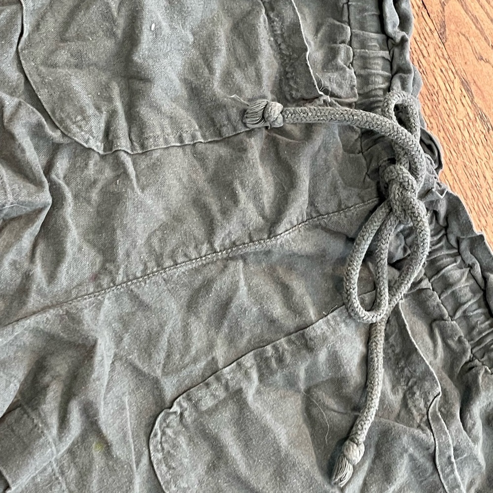 Casual Gray Drawstring Shorts